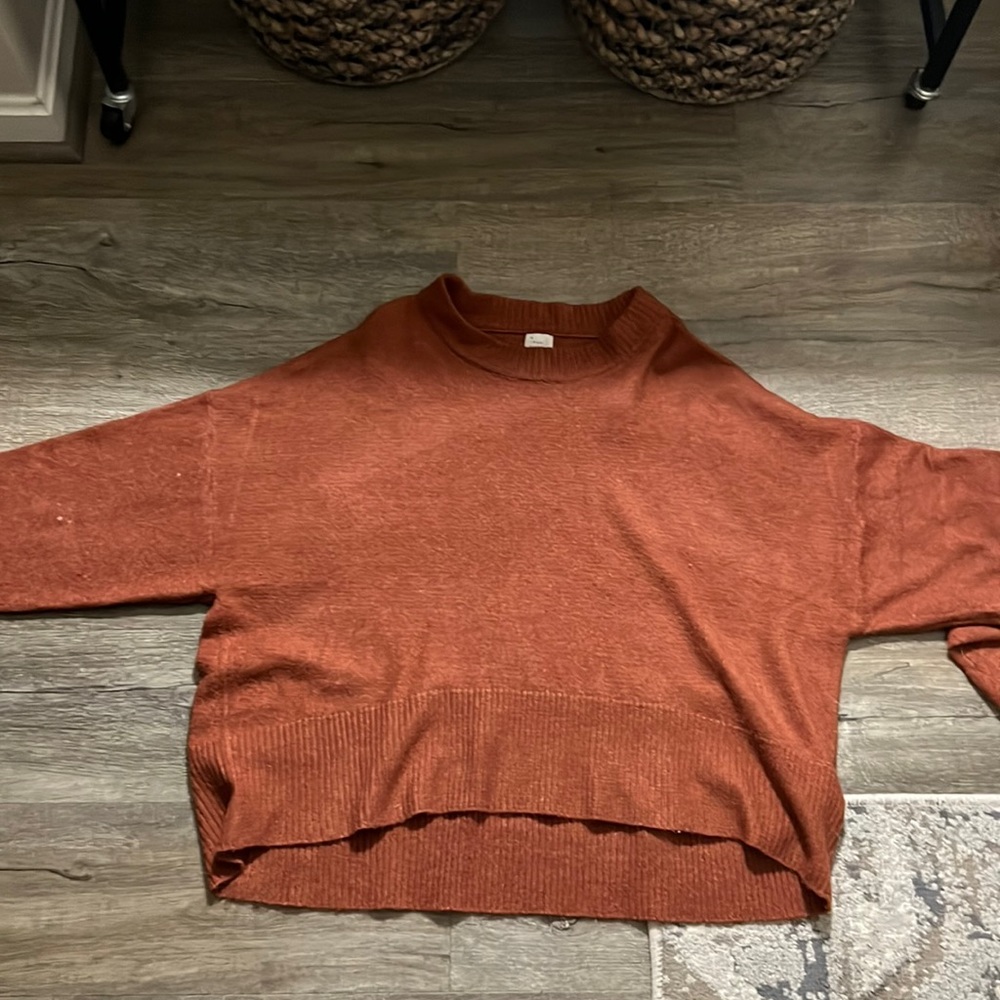 Burnt orange sweater